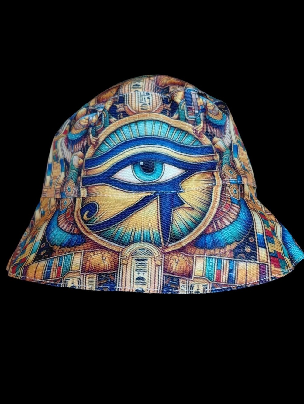 Egyptian hieroglyphic Eye Print Bucket Hat Unisex 22"/23" - Picture 4 of 6